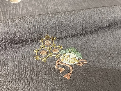 平和屋着物●総刺繍 小紋 宝尽くし 金糸 正絹 逸品 未使用 AAAU4350np