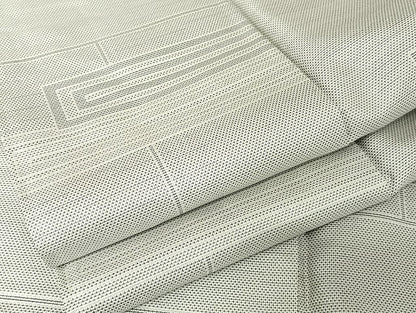 平和屋着物●上質な紬 横段文 正絹 逸品 AAAU4375np