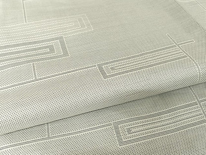 平和屋着物●上質な紬 横段文 正絹 逸品 AAAU4375np