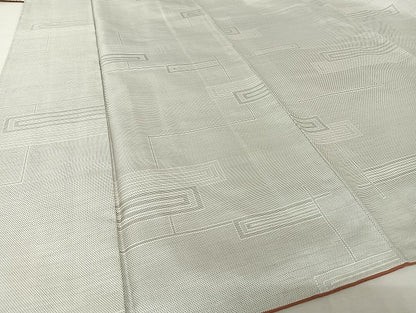 平和屋着物●上質な紬 横段文 正絹 逸品 AAAU4375np