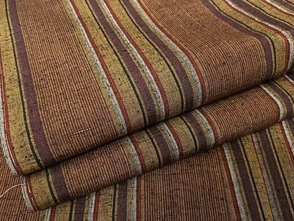 平和屋着物●上質な紬 縞 正絹 逸品 未使用 AAAU4384np