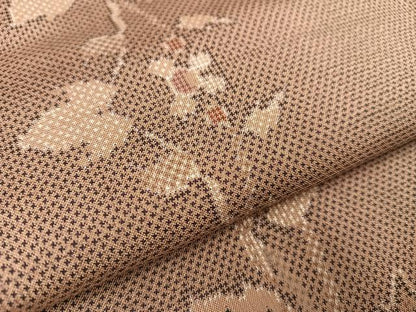 平和屋着物●本場大島紬　7マルキ　葡萄蔦の葉文　正絹　逸品　AAAV9411ph
