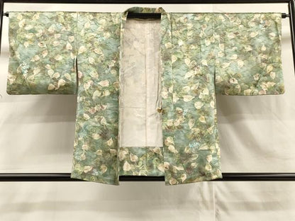 平和屋着物∞羽織 草花文 暈し染め 正絹 逸品 CAAR9089id