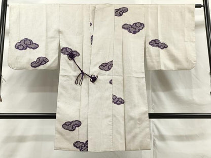 平和屋着物＃道中着　飛雲文　ロング丈　正絹　逸品　CAAR9102id