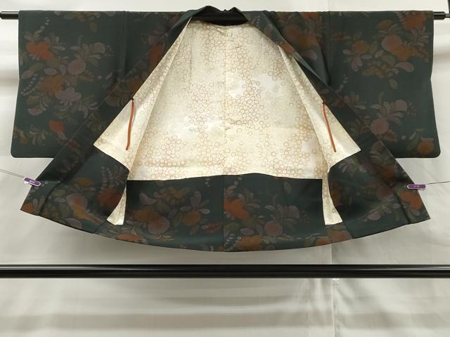 平和屋着物∞羽織　辻が花　鬼しぼ縮緬　正絹　逸品　CAAR9090id