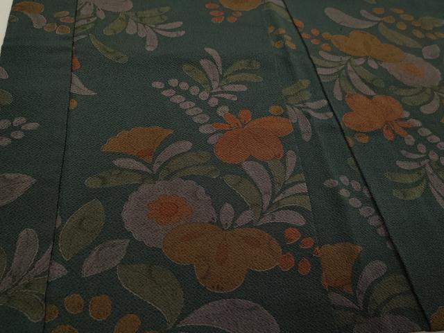 平和屋着物∞羽織　辻が花　鬼しぼ縮緬　正絹　逸品　CAAR9090id