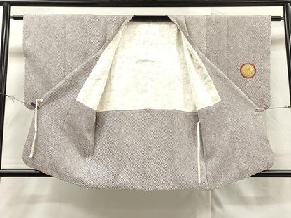 平和屋着物＃道中着 総刺繍 総絞り 鳳凰花丸文 金糸 正絹 逸品 CAAR9109id