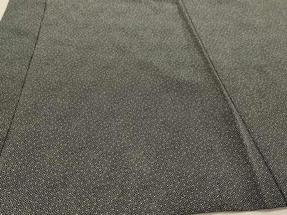 平和屋着物▽男性　羽織　江戸小紋　単衣　大小霰　黒地　正絹　逸品　CAAR9124id