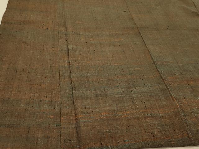 平和屋着物∞道中着 単衣 紬地 霞文 ロング丈 正絹 逸品 CAAR9141id