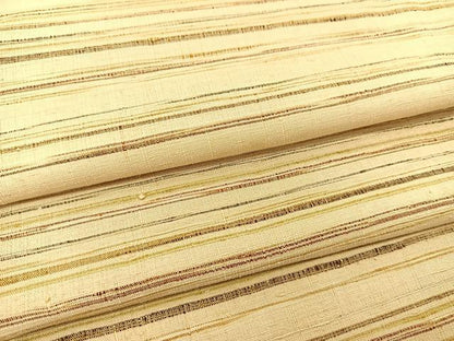 平和屋着物●上質な紬 横段文 正絹 逸品 BAAT0907yc