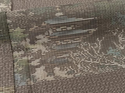 平和屋着物●訪問着 本場大島紬 風景横段文 正絹 逸品 BAAT0913yc