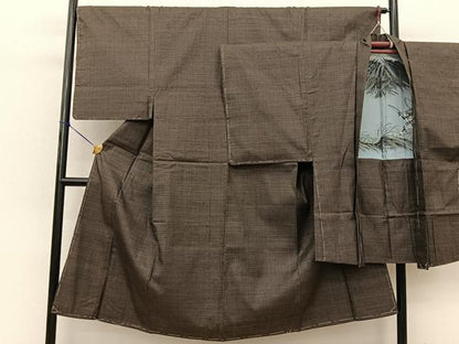 平和屋着物●男性 本場大島紬 アンサンブル 長羽織 100亀甲 総詰め 正絹 逸品 未使用 BAAT0931yc