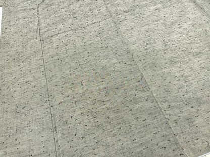 平和屋着物●男性 髭紬 紬羽織セット キングサイズ 正絹 逸品 BAAT0937yc