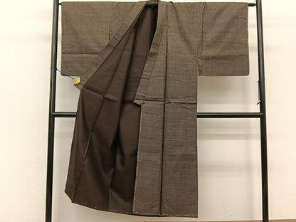 平和屋着物●男性 本場大島紬 アンサンブル 長羽織 100亀甲 総詰め 正絹 逸品 未使用 BAAT0931yc