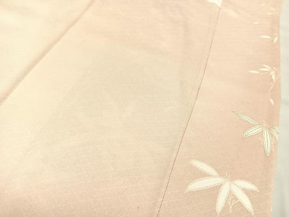 平和屋着物●銀座きしや　訪問着　駒刺繍　冊子花文　暈し染め　金彩　正絹　逸品　BAAT0976yc