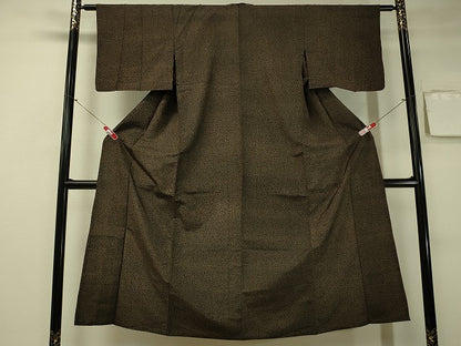 平和屋着物▽本場染大島紬 単衣 吉祥柄 正絹 逸品 CAAS8155vp