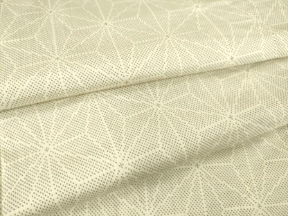 平和屋着物▽本場大島紬 白大島 単衣 9マルキ 麻の葉文 正絹 逸品 DAAS0564az