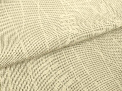 平和屋着物▽本塩沢 単衣 舞葉文 正絹 逸品 DAAS0563az