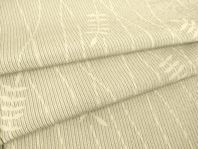 平和屋着物▽本塩沢 単衣 舞葉文 正絹 逸品 DAAS0563az