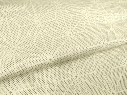 平和屋着物▽本場大島紬 白大島 単衣 9マルキ 麻の葉文 正絹 逸品 DAAS0564az