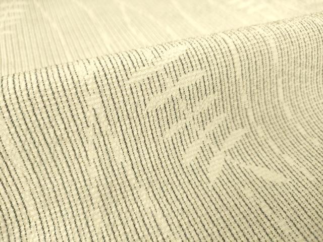 平和屋着物▽本塩沢 単衣 舞葉文 正絹 逸品 DAAS0563az