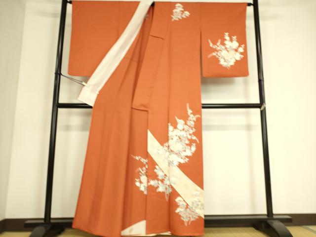 平和屋着物▽訪問着　単衣　菊尽くし　金彩　正絹　逸品　DAAS0590az