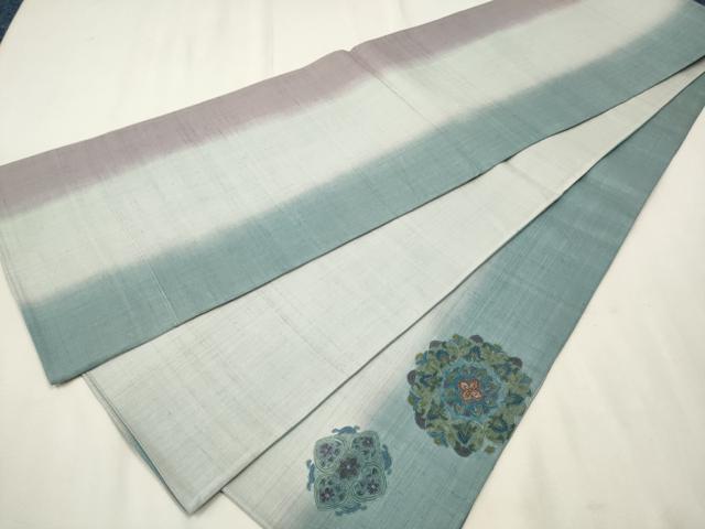 平和屋着物●中国三大刺繍 スワトウ刺繍 総刺繍 太鼓柄袋帯 紬地 正倉院花鳥文 正絹 逸品 CAAT1031hy