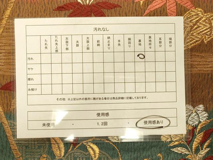 平和屋着物◎六通柄袋帯 唐織 吉祥花文 金銀糸 正絹 逸品 CAAT0333ft