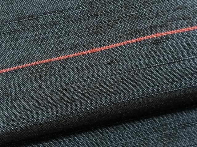 平和屋着物●上質な紬 道行コートセット 横段文 正絹 逸品 BAAT6746hv