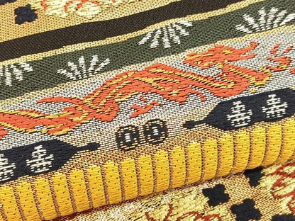 平和屋着物■六通柄　本袋帯　唐織　源氏鎧　金銀糸　正絹　逸品　BAAT6782hv