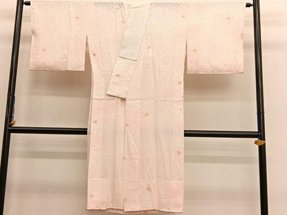 平和屋着物■長襦袢　無双仕立て　絞り　菊　暈し染め　正絹　逸品　BAAT7140hv