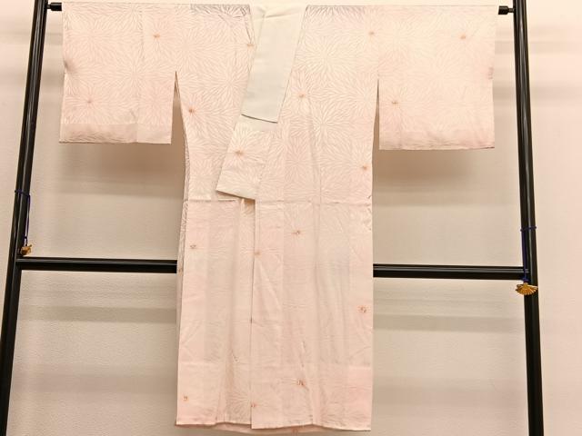 平和屋着物■長襦袢　無双仕立て　絞り　菊　暈し染め　正絹　逸品　BAAT7140hv