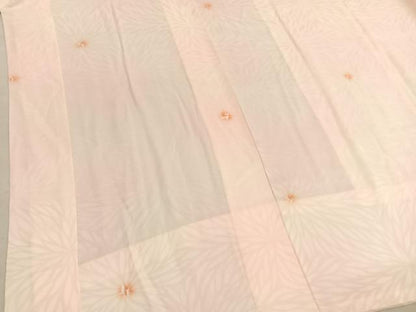 平和屋着物■長襦袢　無双仕立て　絞り　菊　暈し染め　正絹　逸品　BAAT7140hv