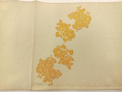 平和屋着物◎太鼓柄袋帯 綴れ 檜扇花文 金銀糸 正絹 逸品 BAAT4622kg