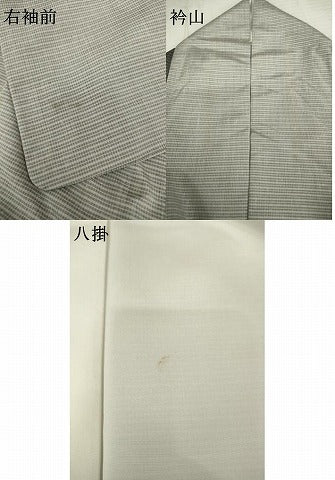 平和屋着物●上質な紬　間道　正絹　逸品　AAAV8904ma
