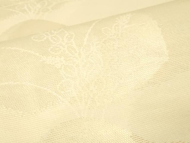 平和屋着物＊夏物 六通柄袋帯 草葉文 金銀糸 正絹 逸品 DAAT1891cm