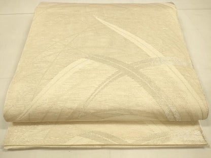 平和屋着物＊夏物 六通柄 本袋帯 草葉文 銀糸 正絹 逸品 DAAT1905cm