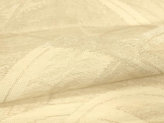 平和屋着物＊夏物 六通柄 本袋帯 草葉文 銀糸 正絹 逸品 DAAT1905cm