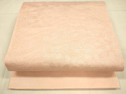 平和屋着物＊夏物 六通柄袋帯 草葉文 銀糸 正絹 逸品 DAAT1907cm