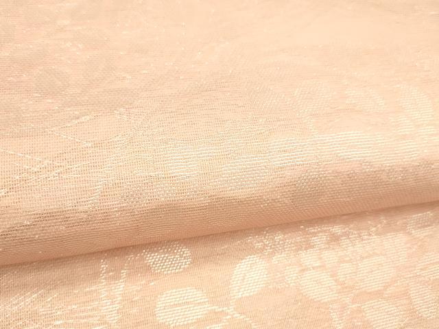 平和屋着物＊夏物 六通柄袋帯 草葉文 銀糸 正絹 逸品 DAAT1907cm