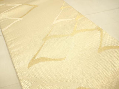平和屋着物＊夏物 六通柄袋帯 瓦文 金糸 正絹 逸品 DAAT1923cm