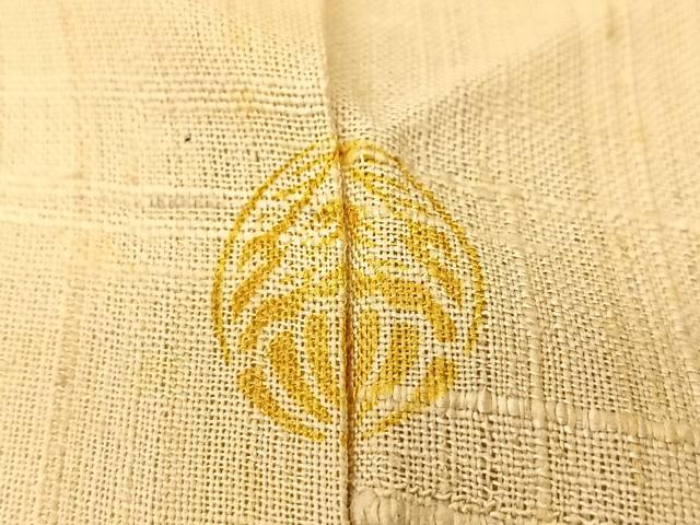 平和屋着物▽訪問着 単衣 生紬 枯山水 正絹 逸品 BAAT9016yc