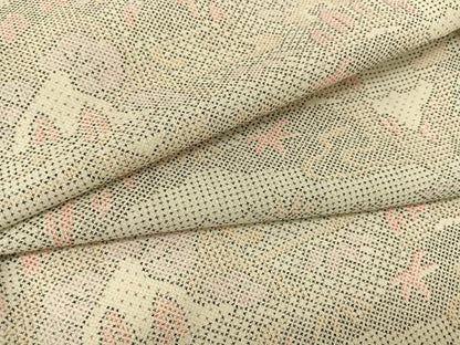 平和屋着物▽お召 単衣 風景草花文 BAAT9021yc