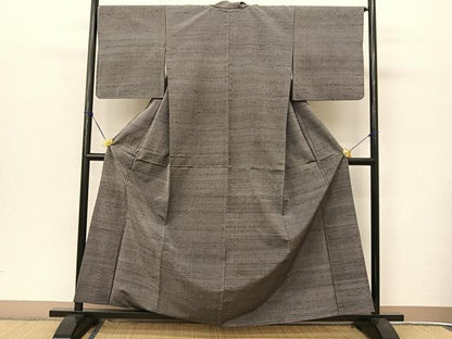 平和屋着物▽上質な紬 単衣 霞文 正絹 逸品 未使用 BAAT9032yc