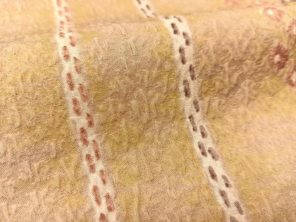 平和屋着物▽上質な小紋 単衣 ふくれ織 鹿の子間道 正絹 逸品 BAAT9035yc
