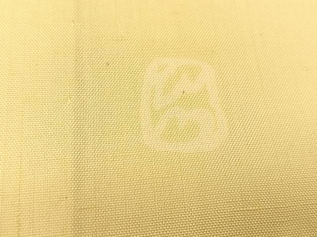 平和屋着物▽訪問着 単衣 作家物 紬地 葉扇文 正絹 逸品 BAAT9039yc