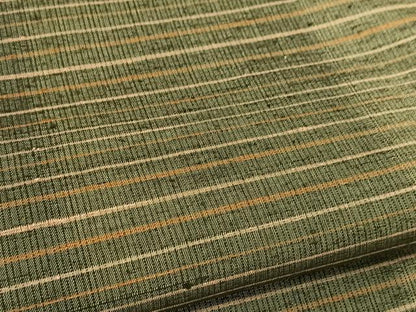 平和屋着物▽上質な紬 単衣 横段文 やまと誂製 正絹 逸品 未使用 BAAT9072yc