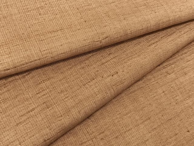 平和屋着物▽上質な紬 単衣 色無地 銀煤竹色 正絹 逸品 BAAT9080yc
