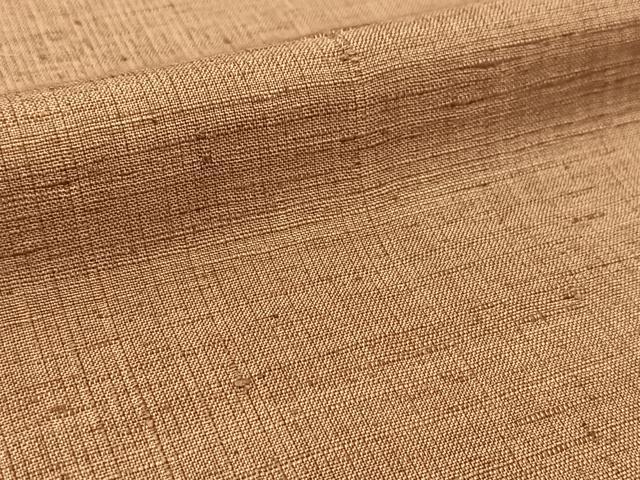 平和屋着物▽上質な紬 単衣 色無地 銀煤竹色 正絹 逸品 BAAT9080yc