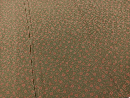 平和屋着物▽上質な小紋 単衣 花尽くし 正絹 逸品 BAAT9079yc
